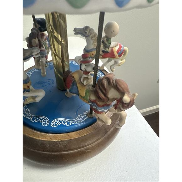 Peanuts / Snoopy Willitts #8113 Music Box: Merry Go Round Plays " Tales From .. - Picture 5 of 10